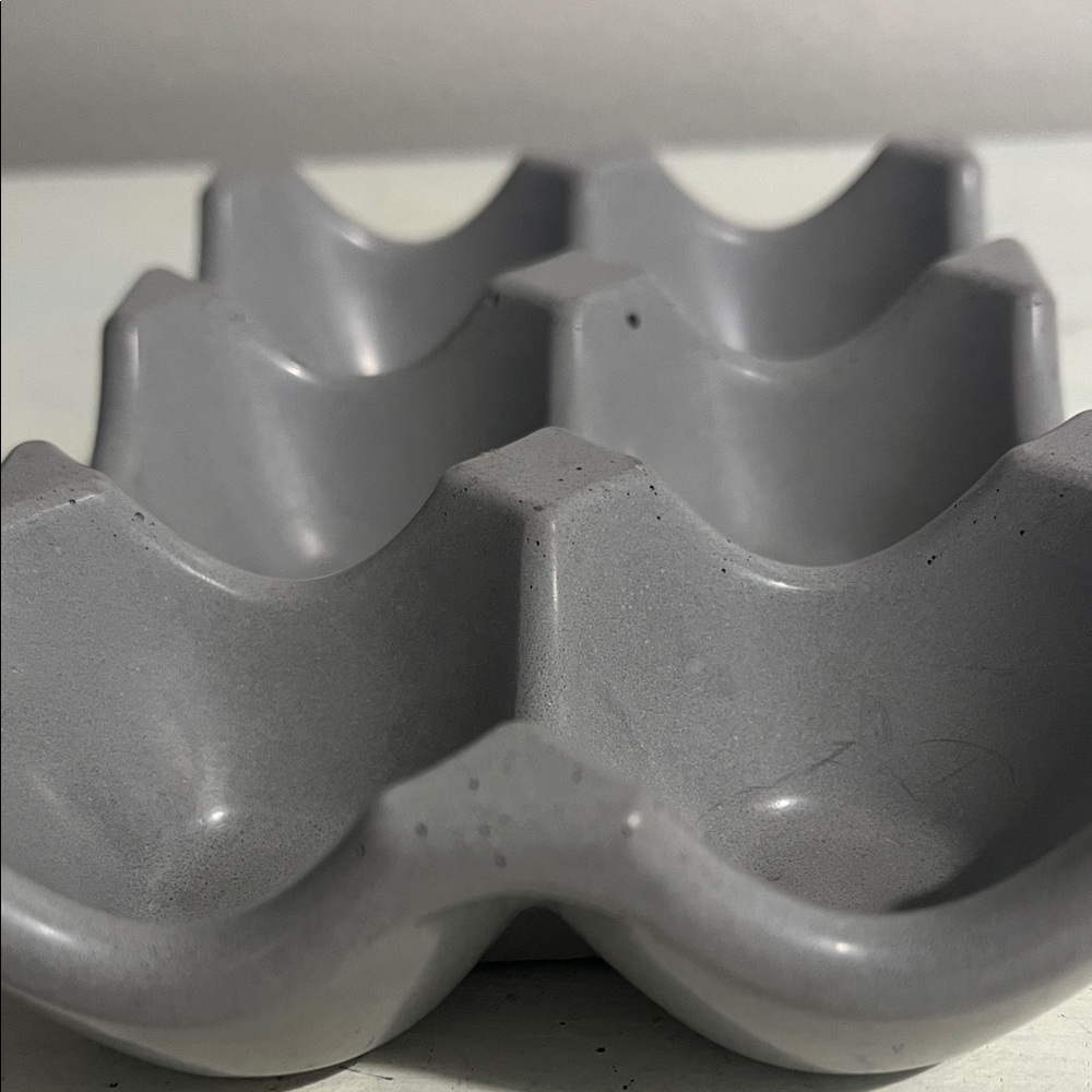 Gray concrete Egg Holder
